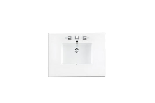 James Martin 301 Collection 30" Single Top, 3 CM with Sink - Luxe Bathroom Vanities