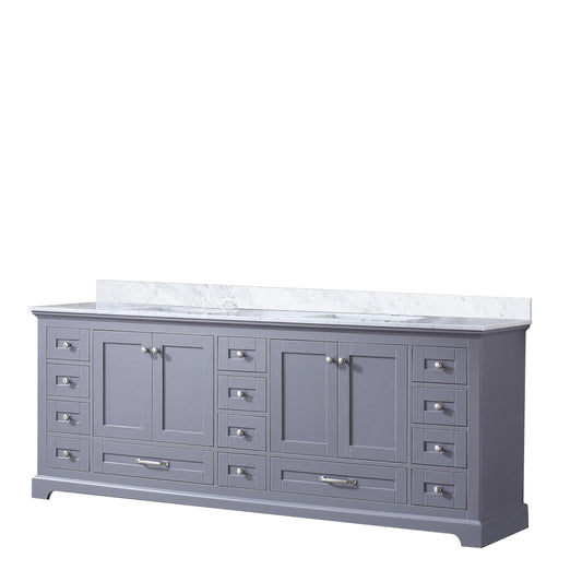 Lexora Collection Dukes 84 inch Double Bath Vanity and Top - Luxe Bathroom Vanities