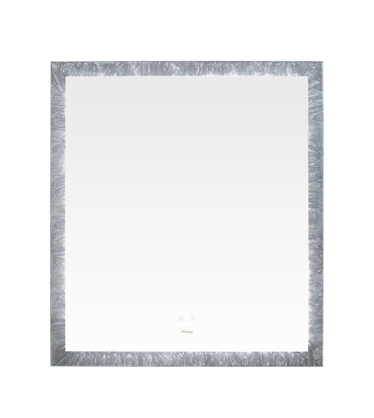 FRYSTA 48 in. x 40 in. LED Frameless Rectangualar Mirror with Dimmer and Defogger - Luxe Bathroom Vanities
