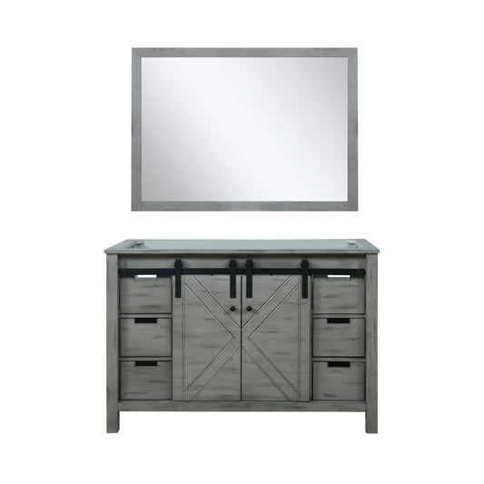 Lexora Collection Marsyas 48 inch Bath Vanity and 44 inch Mirror - Luxe Bathroom Vanities