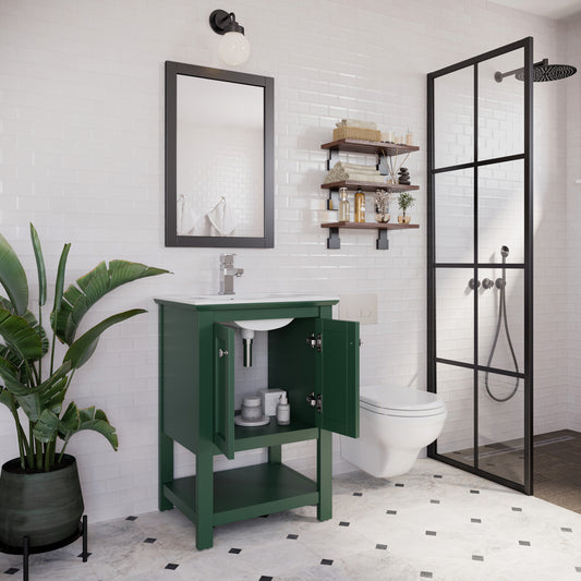 Fresca Manchester Traditional Bathroom Cabinet with Top & Sink - Luxe Bathroom Vanities