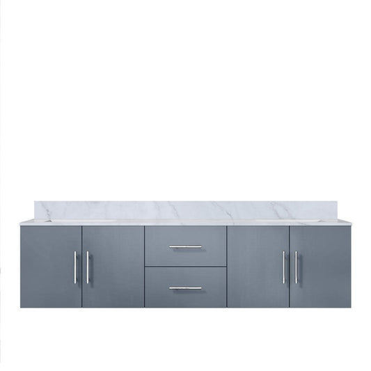 Lexora Collection Geneva 72 inch Double Bath Vanity and Top - Luxe Bathroom Vanities