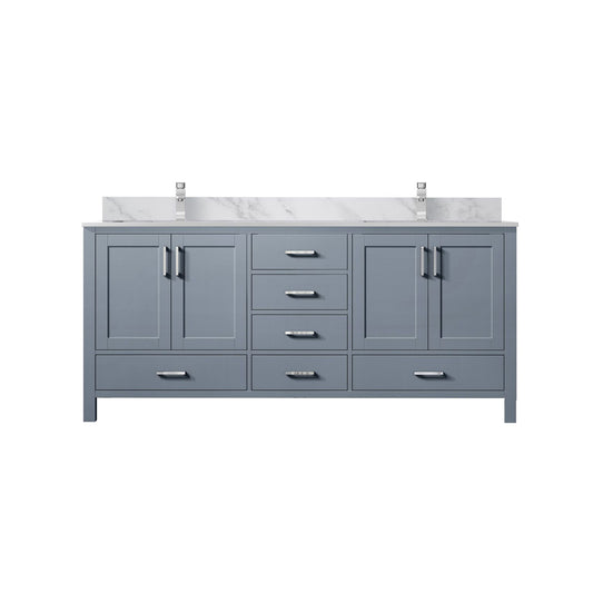 Lexora Collection Jacques 60 inch Double Bath Vanity, Top, and Faucet Set - Luxe Bathroom Vanities