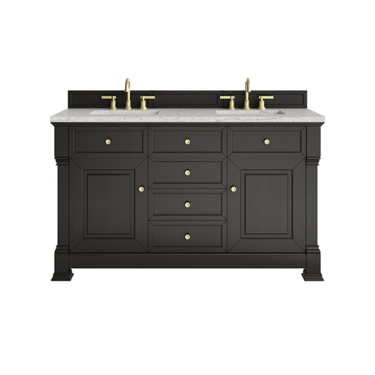 James Martin Brookfield 60" Double Vanity with 3 CM Countertop & FreePower Wireless Charger