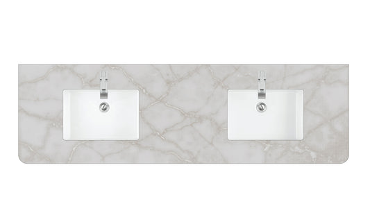James Martin 72" Single Radius Cut Top - Luxe Bathroom Vanities