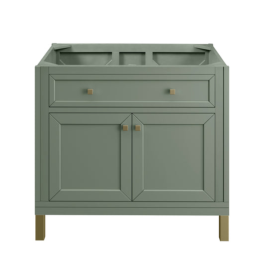 James Martin Chicago 36" Single Vanity (Cabinet Only) - Luxe Bathroom Vanities