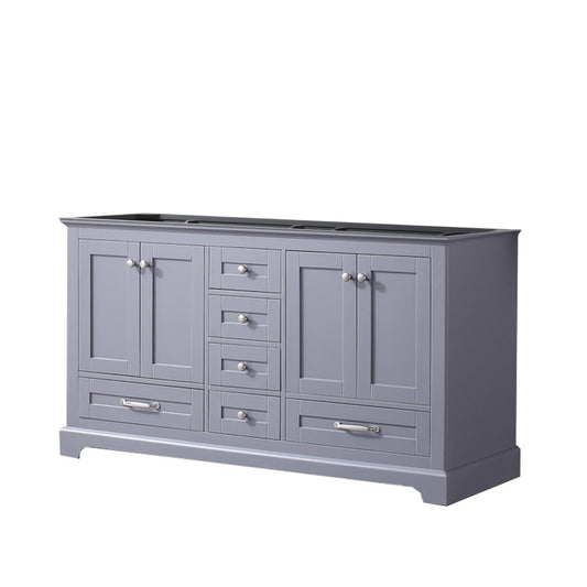 Lexora Collection Dukes 60 inch Double Bath Vanity Cabinet Only - Luxe Bathroom Vanities