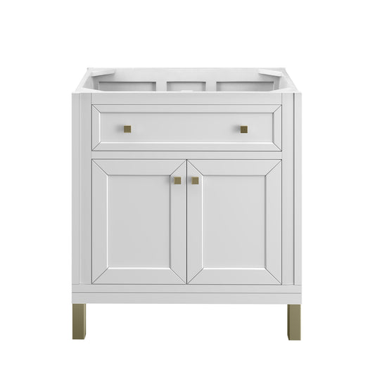 James Martin Chicago 30" Single Vanity (Cabinet Only) - Luxe Bathroom Vanities