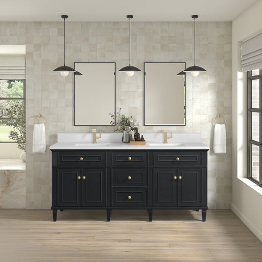 James Martin 72" Lorelai Double Vanity - Luxe Bathroom Vanities