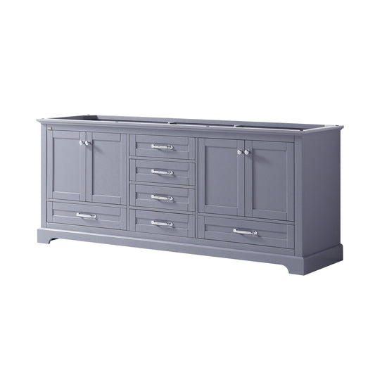 Lexora Collection Dukes 80 inch Double Bath Vanity Cabinet Only - Luxe Bathroom Vanities
