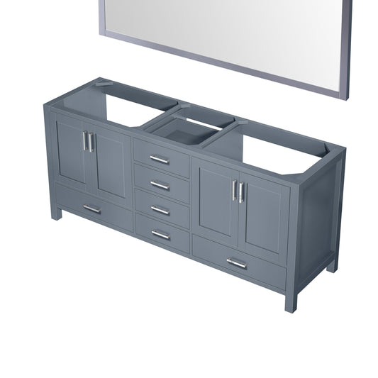 Lexora Collection Jacques 72 inch Double Bath Vanity and 70 inch Mirror - Luxe Bathroom Vanities
