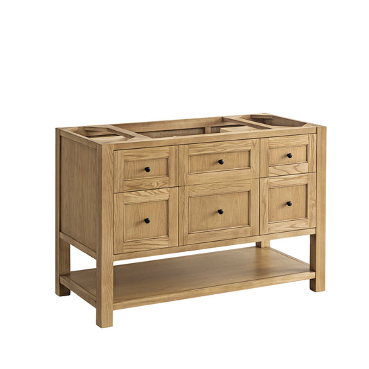 James Martin Breckenridge 48" Single Vanity, Light Natural Oak, Cabinet Only - Luxe Bathroom Vanities