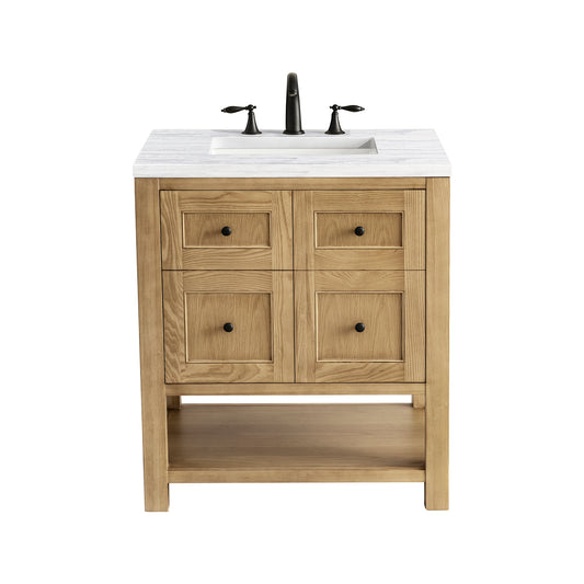 James Martin Breckenridge 30" Single Vanity, Light Natural Oak - Luxe Bathroom Vanities