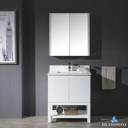 Blossom Monaco 30" w/ Medicine Cabinet - Luxe Bathroom Vanities Luxury Bathroom Fixtures Bathroom Furniture