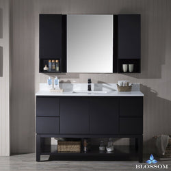 Blossom Monaco 54" w/ Mirror and Wall Cabinets - Luxe Bathroom Vanities Luxury Bathroom Fixtures Bathroom Furniture