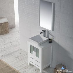 Blossom Sydney 24" w/ Vessel Sink and Mirror - Luxe Bathroom Vanities Luxury Bathroom Fixtures Bathroom Furniture