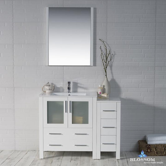 Blossom Sydney 42" w/ Side Cabinet - Luxe Bathroom Vanities Luxury Bathroom Fixtures Bathroom Furniture
