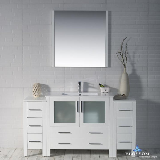 Blossom Sydney 60" w/ Double Side Cabinets - Luxe Bathroom Vanities Luxury Bathroom Fixtures Bathroom Furniture
