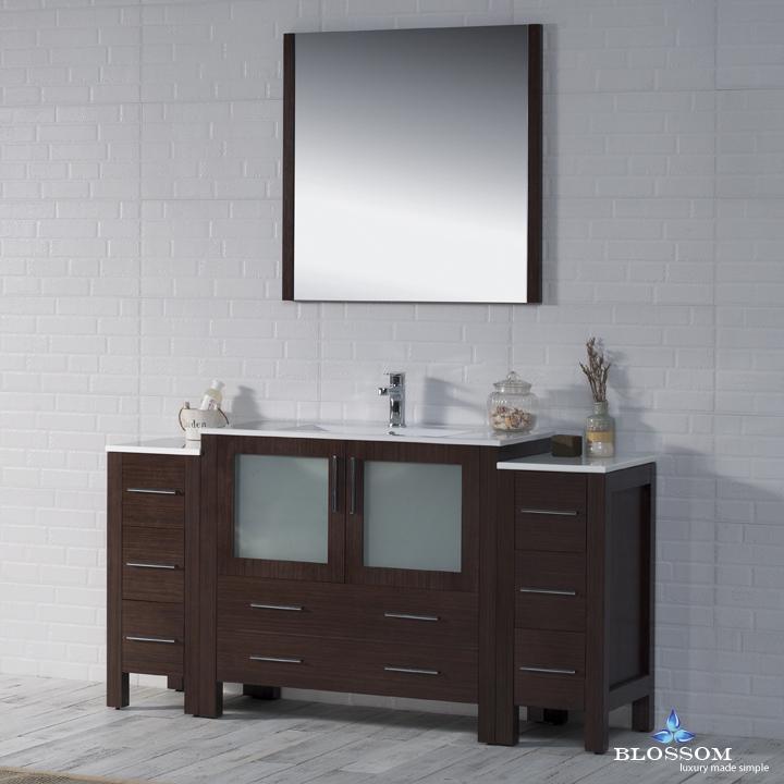 Blossom Sydney 60" w/ Double Side Cabinets - Luxe Bathroom Vanities Luxury Bathroom Fixtures Bathroom Furniture