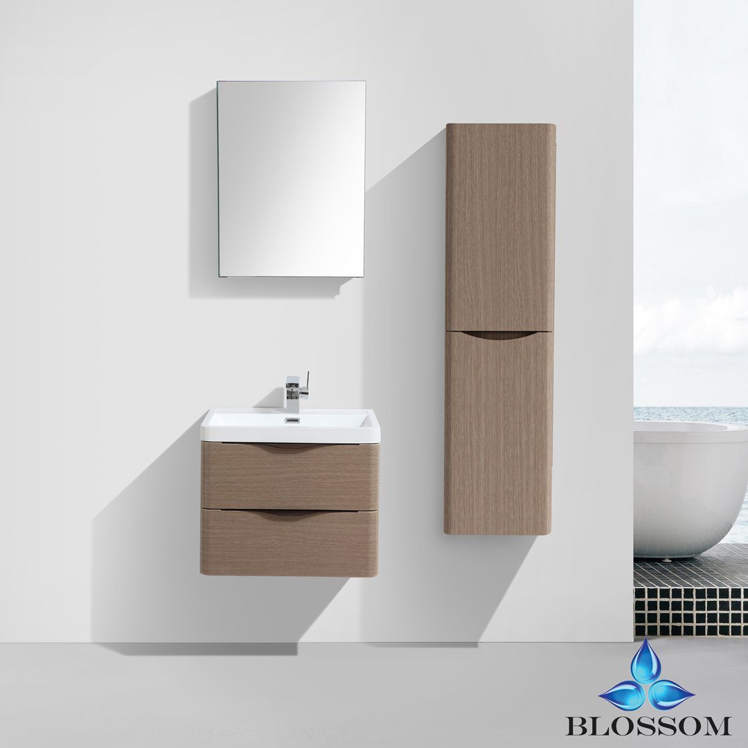 Blossom Madrid 24" w/ Side Cabinet - Luxe Bathroom Vanities Luxury Bathroom Fixtures Bathroom Furniture