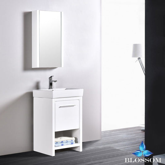 Blossom Milan 20" w/ Medicine Cabinet - Luxe Bathroom Vanities Luxury Bathroom Fixtures Bathroom Furniture