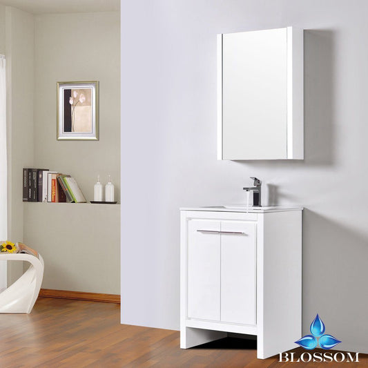 Blossom Milan 24" w/ Medicine Cabinet - Luxe Bathroom Vanities Luxury Bathroom Fixtures Bathroom Furniture