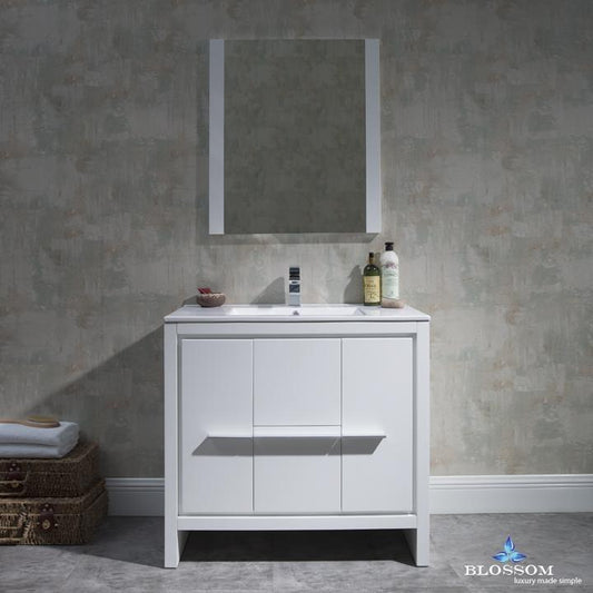 Blossom Milan 36" w/ Mirror - Luxe Bathroom Vanities Luxury Bathroom Fixtures Bathroom Furniture
