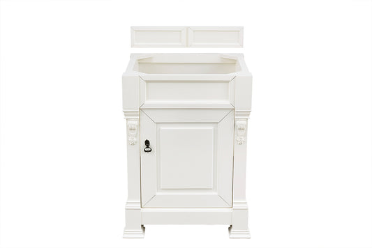 James Martin Brookfield 26" Bright White Single Vanity (Cabinet Only) - Luxe Bathroom Vanities