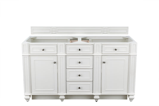 James Martin Bristol 60" Double Vanity (Cabinet Only) - Luxe Bathroom Vanities