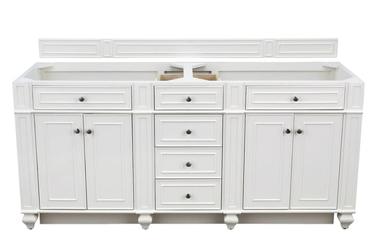 James Martin Bristol 72" Double Vanity (Cabinet Only) - Luxe Bathroom Vanities