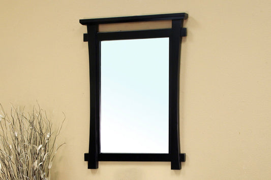 Bellaterra Home Solid wood frame mirror-black - Luxe Bathroom Vanities