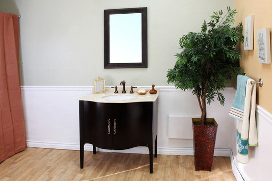 36.6" In Single Sink Vanity Wood Espresso - Luxe Bathroom Vanities