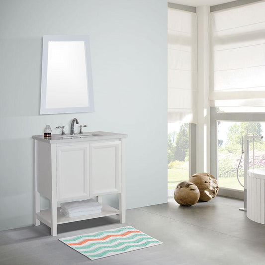 31" In Single Sink Vanity Wood White Quartz - Luxe Bathroom Vanities