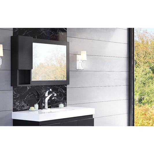 Bellaterra Home Mirror Cabinet-wood - Luxe Bathroom Vanities