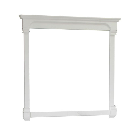 Bellaterra Home 42 in Solid wood frame mirror - Luxe Bathroom Vanities