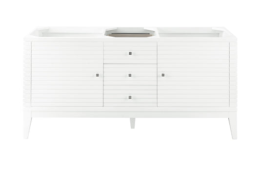 James Martin Linear 59" Double Vanity (Cabinet Only) - Luxe Bathroom Vanities