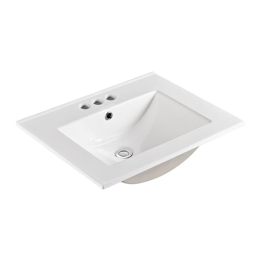 24 In. Single Sink Ceramic Top - Luxe Bathroom Vanities
