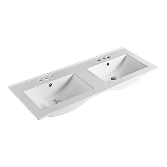 48 In. Double Sink Ceramic Top - Luxe Bathroom Vanities
