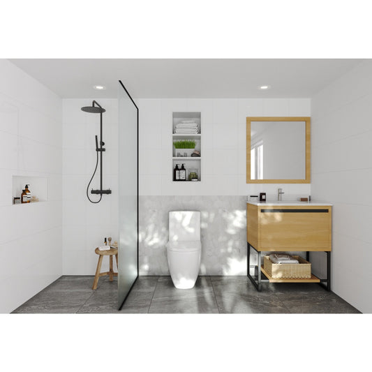 Alto 30 - California White Oak Cabinet - Luxe Bathroom Vanities