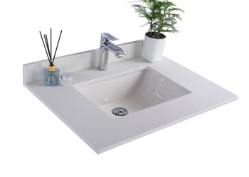 Countertop - 30" - Single Hole with Rectangle Sink - Luxe Bathroom Vanities Luxury Bathroom Fixtures Bathroom Furniture