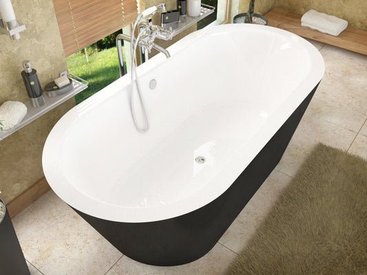 Atlantis Whirlpools Valley 32 x 65 Freestanding One Piece Soaker Tub with Center Drain - Luxe Bathroom Vanities Luxury Bathroom Fixtures Bathroom Furniture
