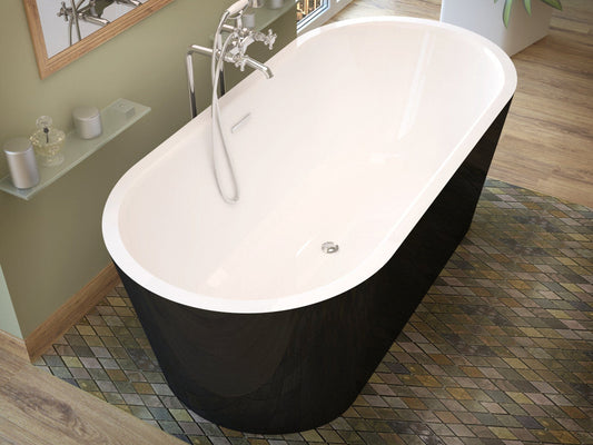 Atlantis Whirlpools Valley 32 x 67 Freestanding One Piece Soaker Tub with Center Drain - Luxe Bathroom Vanities Luxury Bathroom Fixtures Bathroom Furniture