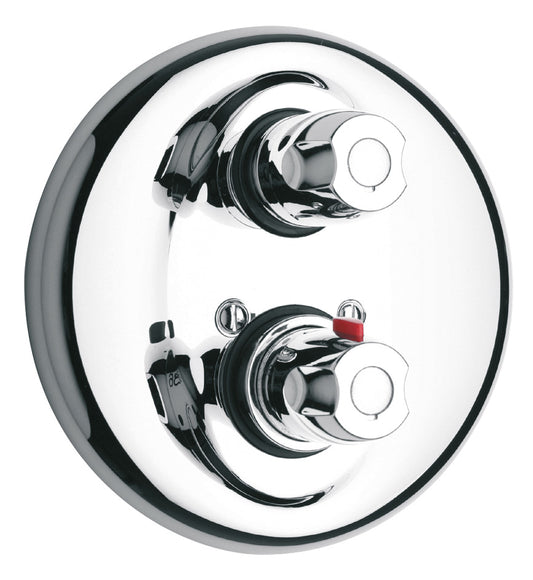 LaToscana Water Harmony Thermostatic Valve and Trim with 3/4" Ceramic Disc Volume Control - Luxe Bathroom Vanities