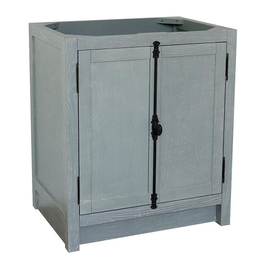 30" Single Vanity In Gray Ash Finish Cabinet Only - Luxe Bathroom Vanities