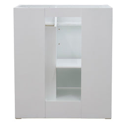 Bellaterra Home 30" Single sink vanity in White finish- cabinet only - Luxe Bathroom Vanities