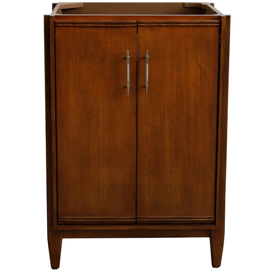 Bellaterra Home 24" Single sink vanity in Walnut finish - cabinet only - Luxe Bathroom Vanities