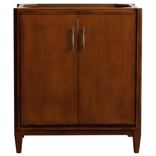 Bellaterra Home 30" Single sink vanity in Walnut finish - cabinet only - Luxe Bathroom Vanities