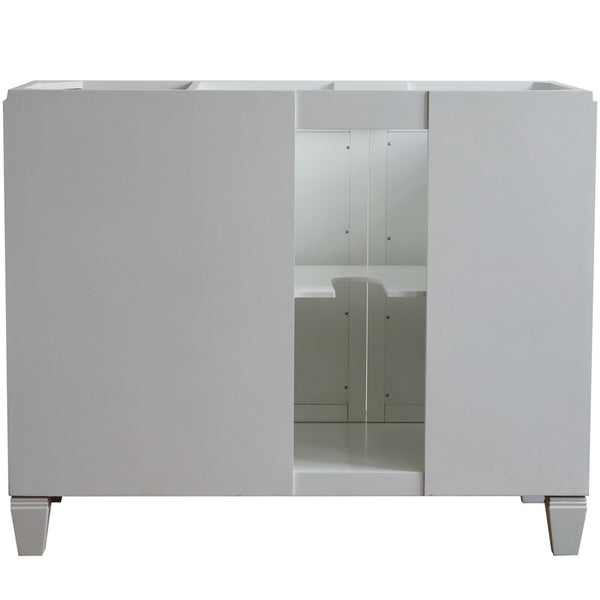 Bellaterra Home 42" Single sink vanity in Black finish - Left door- Cabinet only - Luxe Bathroom Vanities