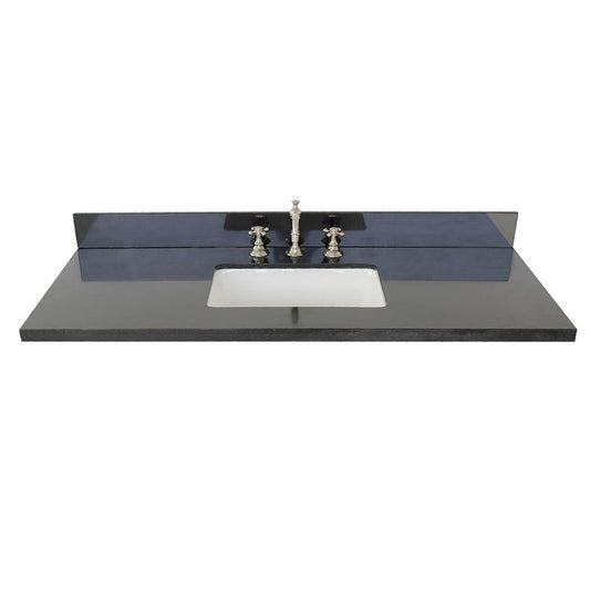 49" Black Galaxy Granite Top With Rectangle Sink - Luxe Bathroom Vanities