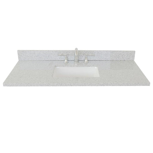 49" Gray Granite Top With Rectangle Sink - Luxe Bathroom Vanities